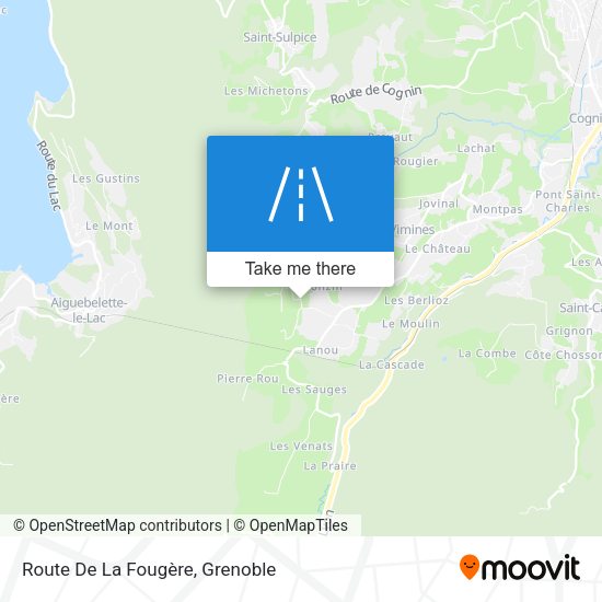 Route De La Fougère map