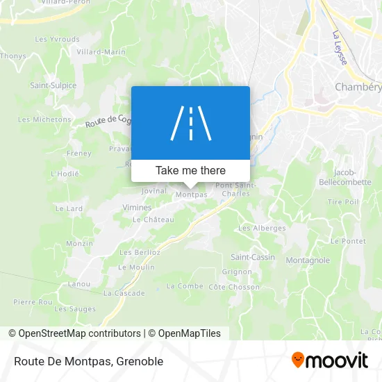 Route De Montpas map