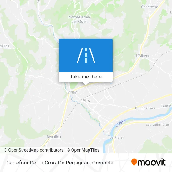 Carrefour De La Croix De Perpignan map