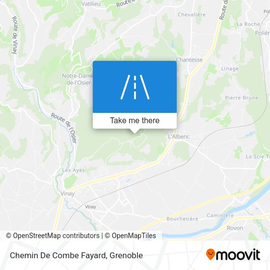 Chemin De Combe Fayard map