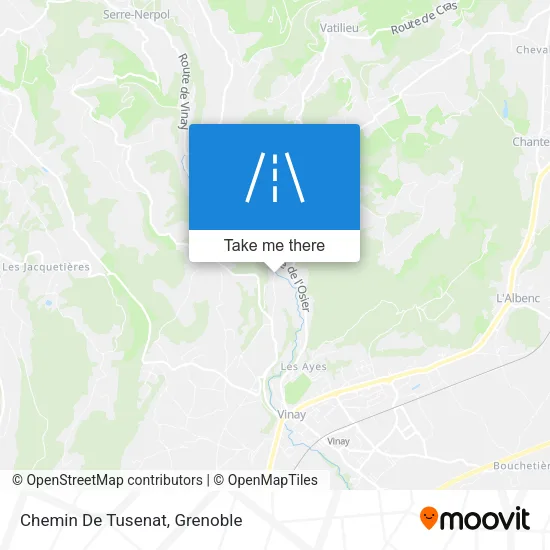 Chemin De Tusenat map