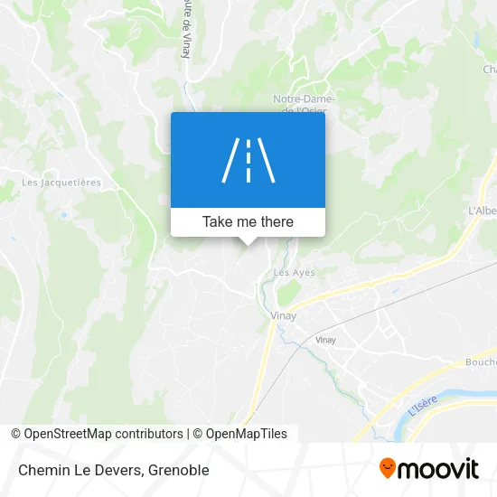 Chemin Le Devers map