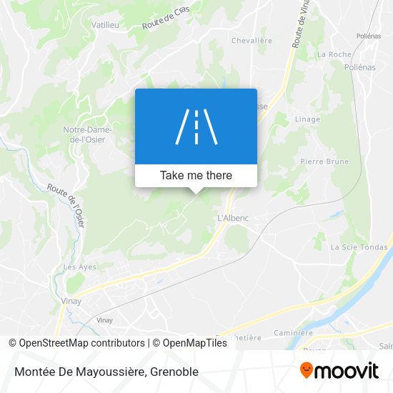 Montée De Mayoussière map