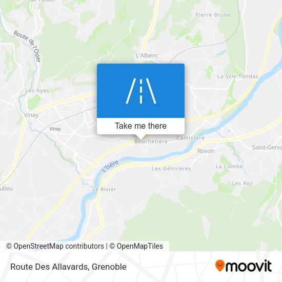 Route Des Allavards map