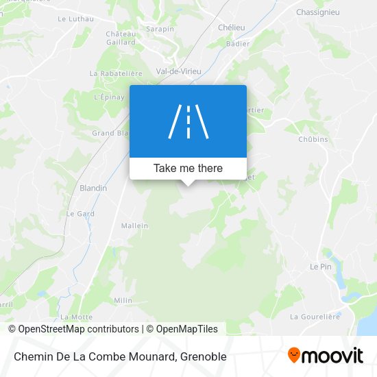 Chemin De La Combe Mounard map