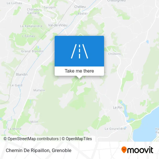 Chemin De Ripaillon map