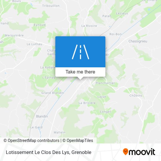 Lotissement Le Clos Des Lys map