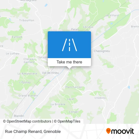 Rue Champ Renard map