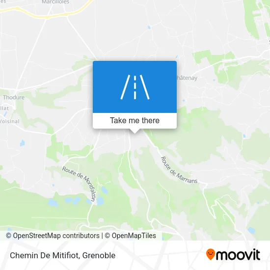 Chemin De Mitifiot map