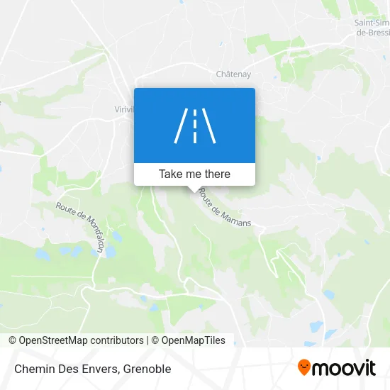 Chemin Des Envers map