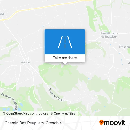 Chemin Des Peupliers map