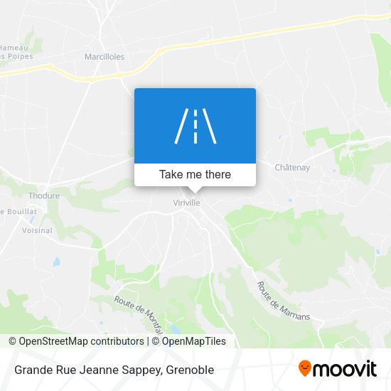 Grande Rue Jeanne Sappey map