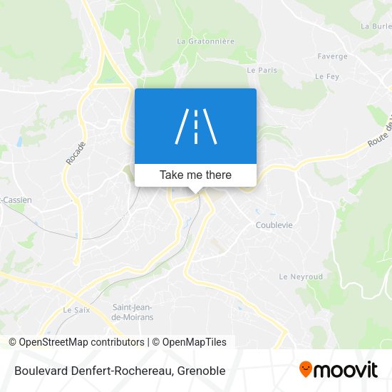 Boulevard Denfert-Rochereau map