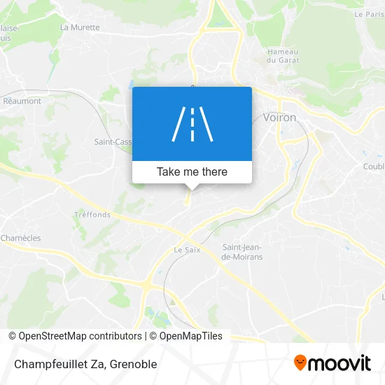 Champfeuillet Za map