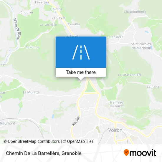 Chemin De La Barrelière map