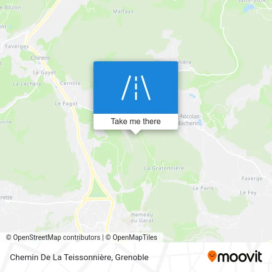 Chemin De La Teissonnière map