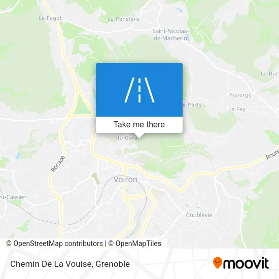 Chemin De La Vouise map