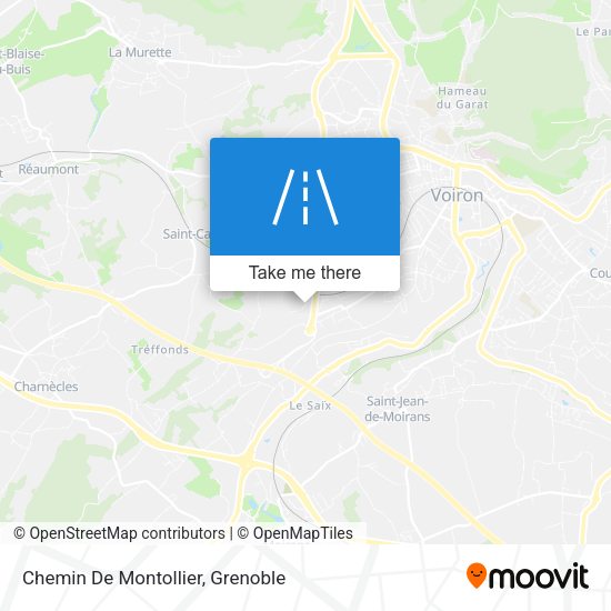 Chemin De Montollier map
