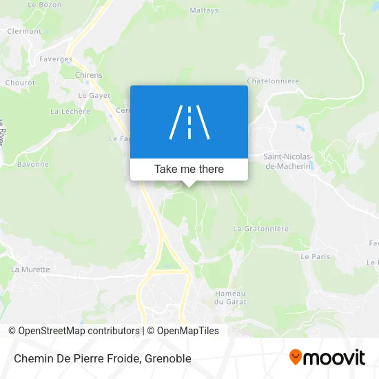 Chemin De Pierre Froide map