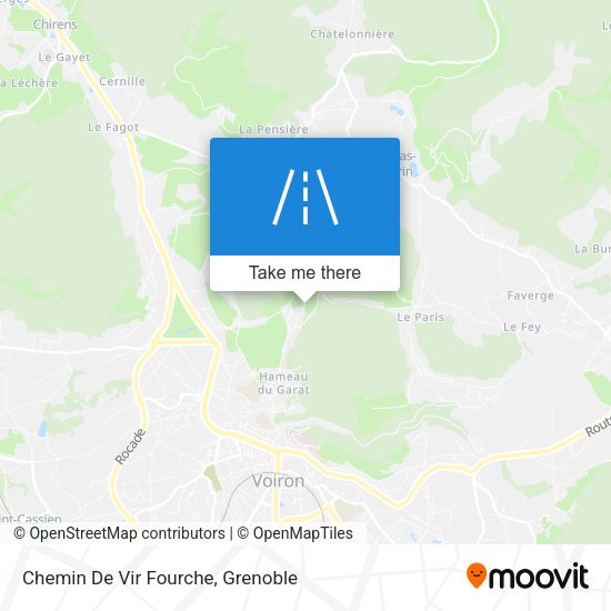 Chemin De Vir Fourche map