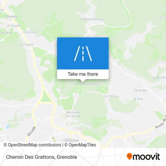 Chemin Des Grattons map