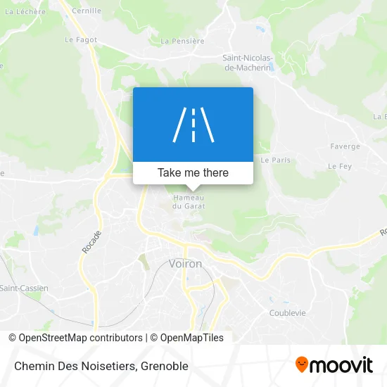 Chemin Des Noisetiers map