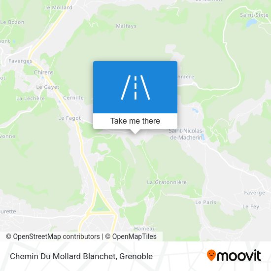 Chemin Du Mollard Blanchet map