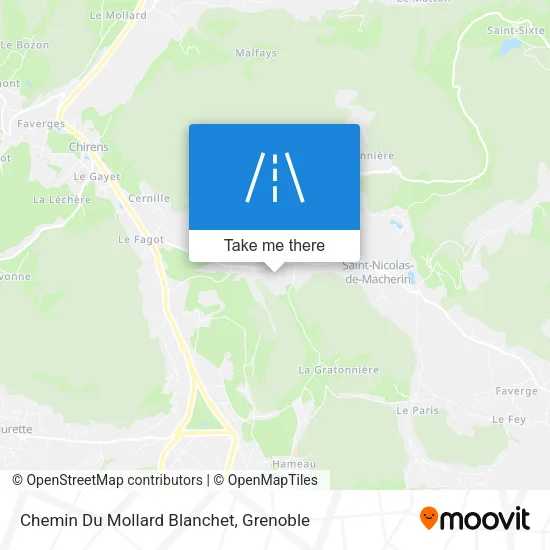 Chemin Du Mollard Blanchet map