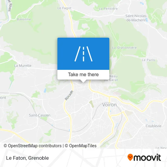 Le Faton map