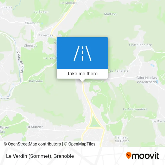 Le Verdin (Sommet) map