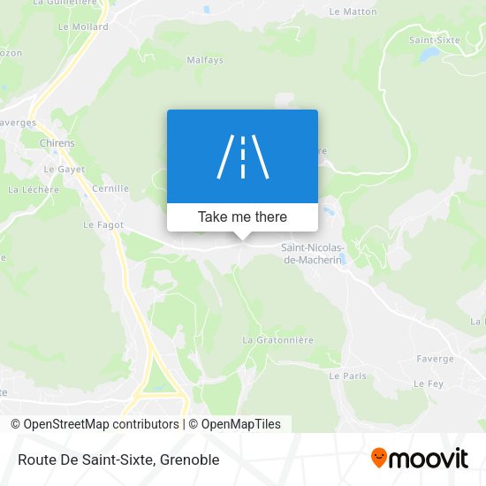 Route De Saint-Sixte map