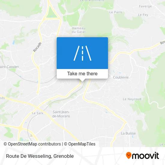 Route De Wesseling map