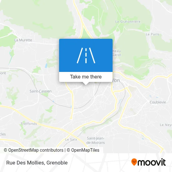 Rue Des Mollies map