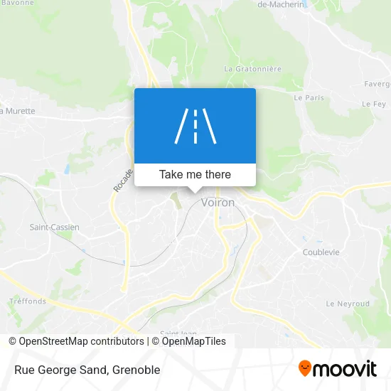 Rue George Sand map