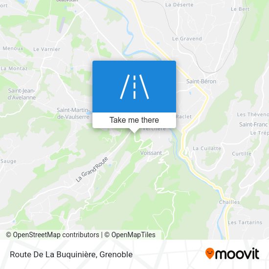 Route De La Buquinière map