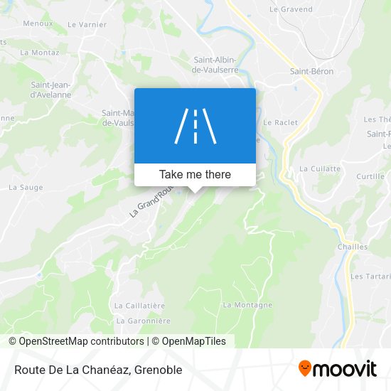 Route De La Chanéaz map
