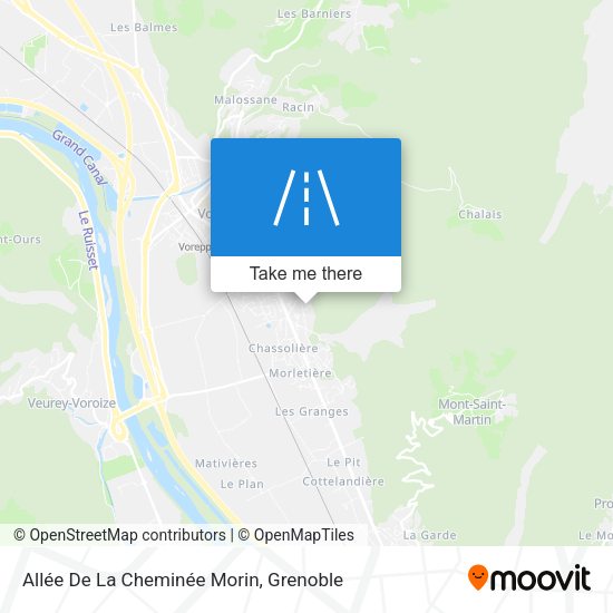 Allée De La Cheminée Morin map