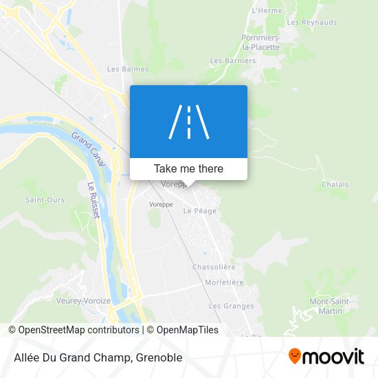 Allée Du Grand Champ map