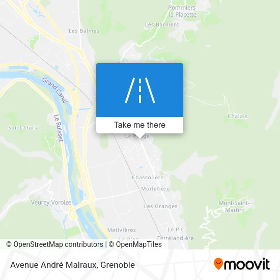 Avenue André Malraux map