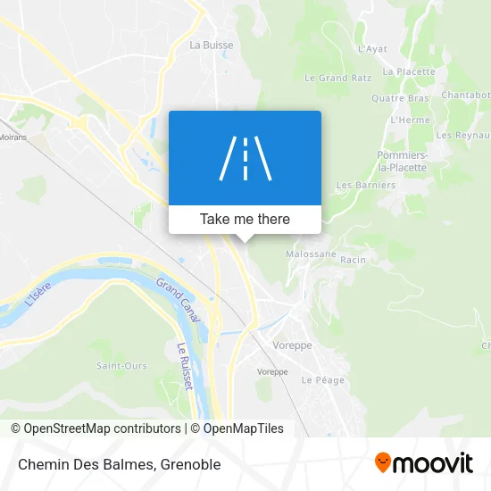 Chemin Des Balmes map