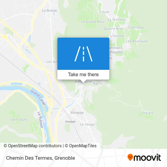 Chemin Des Termes map