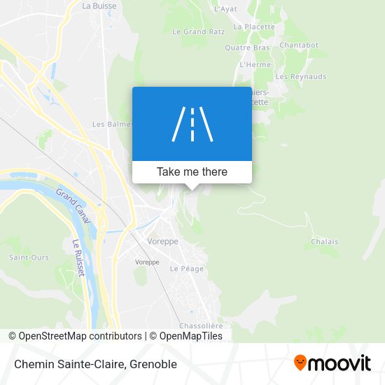Chemin Sainte-Claire map
