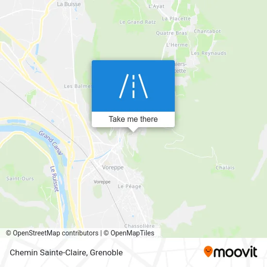 Chemin Sainte-Claire map