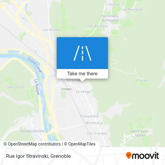 Rue Igor Stravinski map