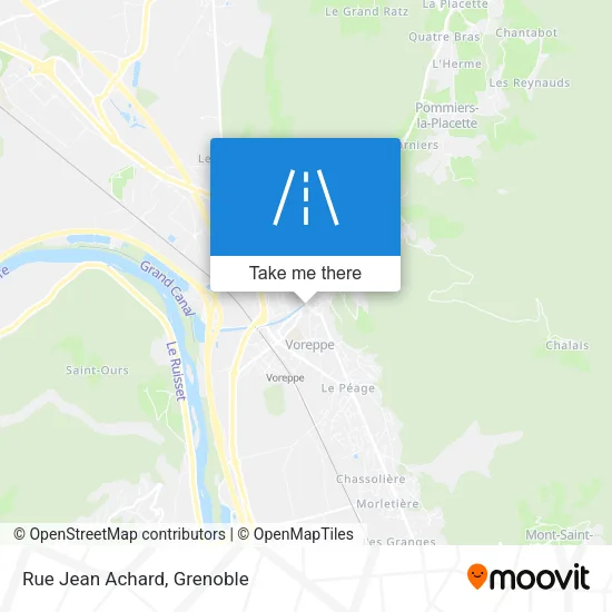 Rue Jean Achard map