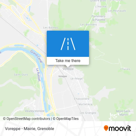 Voreppe - Mairie map