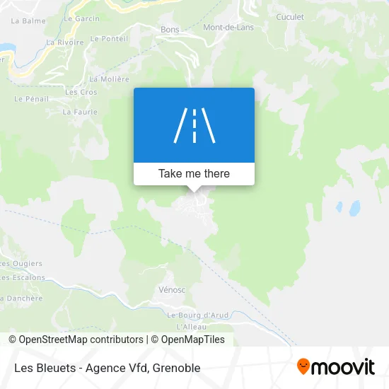 Les Bleuets - Agence Vfd map