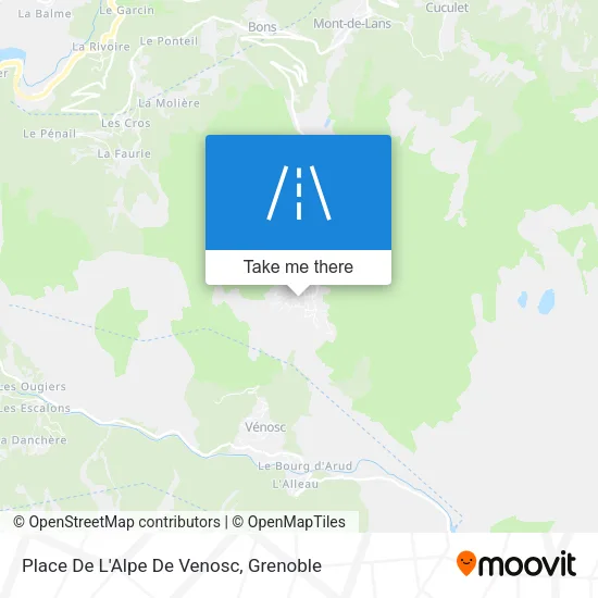 Place De L'Alpe De Venosc map