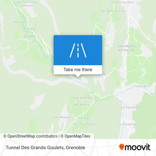 Tunnel Des Grands Goulets map