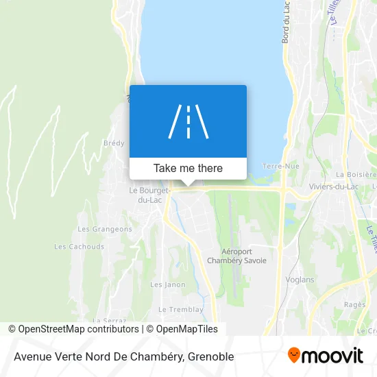 Avenue Verte Nord De Chambéry map